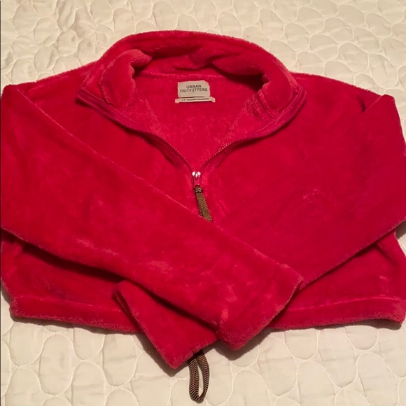 Urban outfitters cropped plush zipper top - Picture 4 of 4